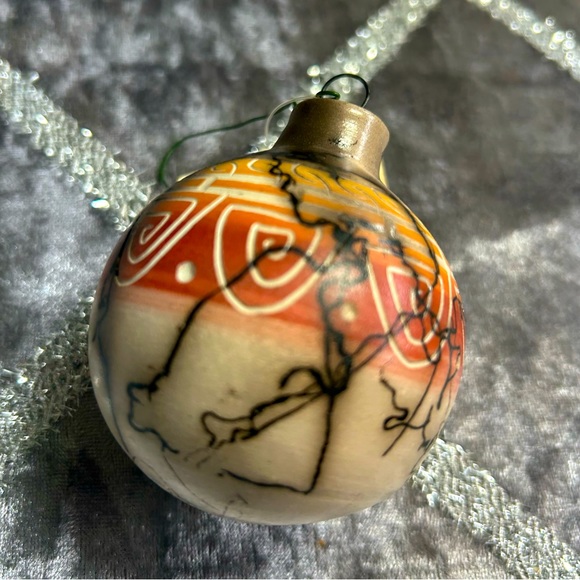 Hand Crafted Other - Handmade Navajo Horse Hair in Ceramic Holiday Bulb